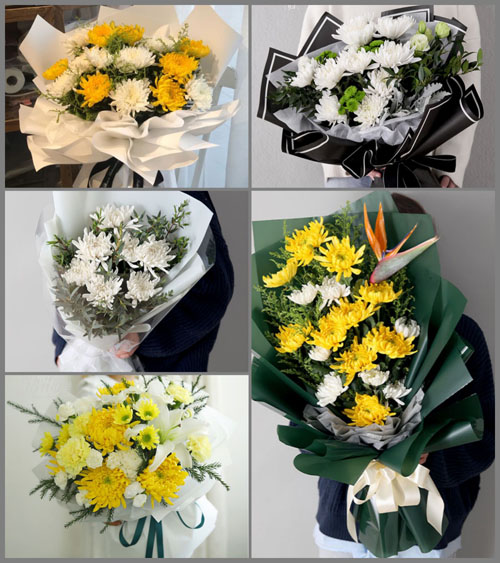 贵州贵阳开阳县禾丰布依族苗族乡白事花束代送